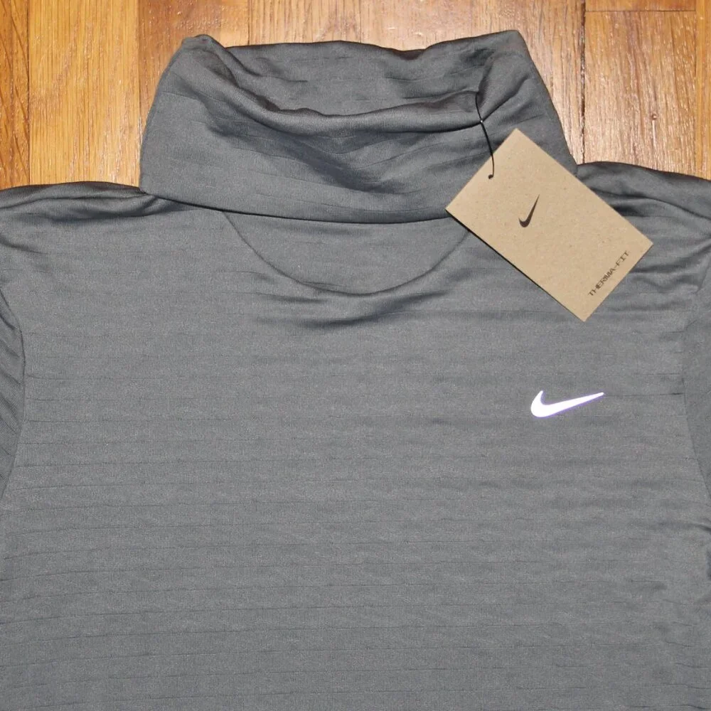 Nike Therma-Fit Swift Element Turtleneck Running Top Womens S M L XL Grey - Picture 4 of 6